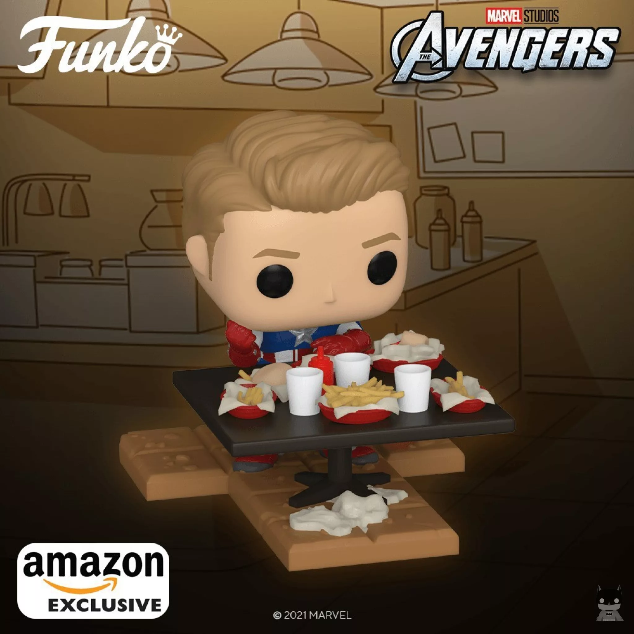 Captain America completes the Victory Shawarma
