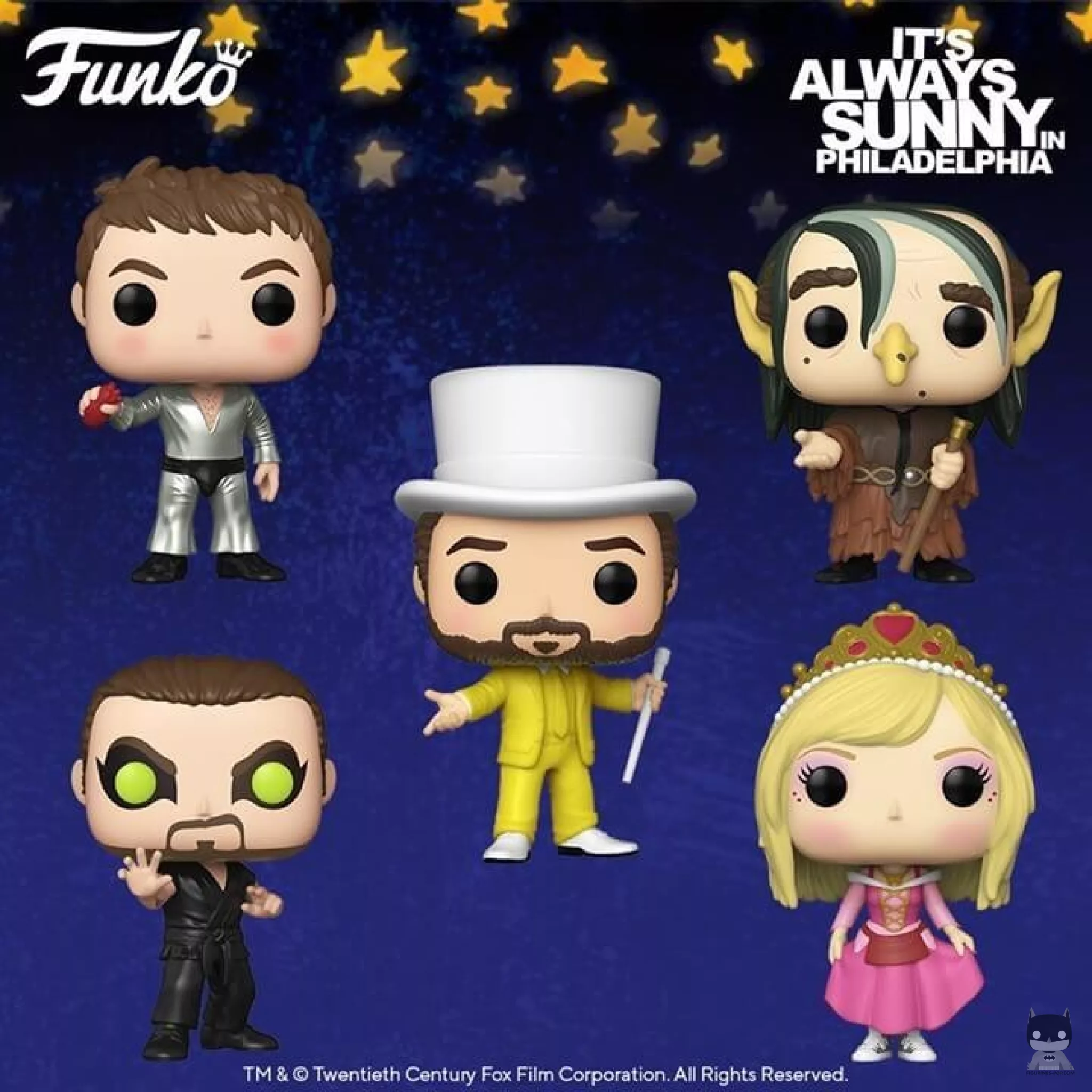 Figures from the series It's always sunny in Philadelphia