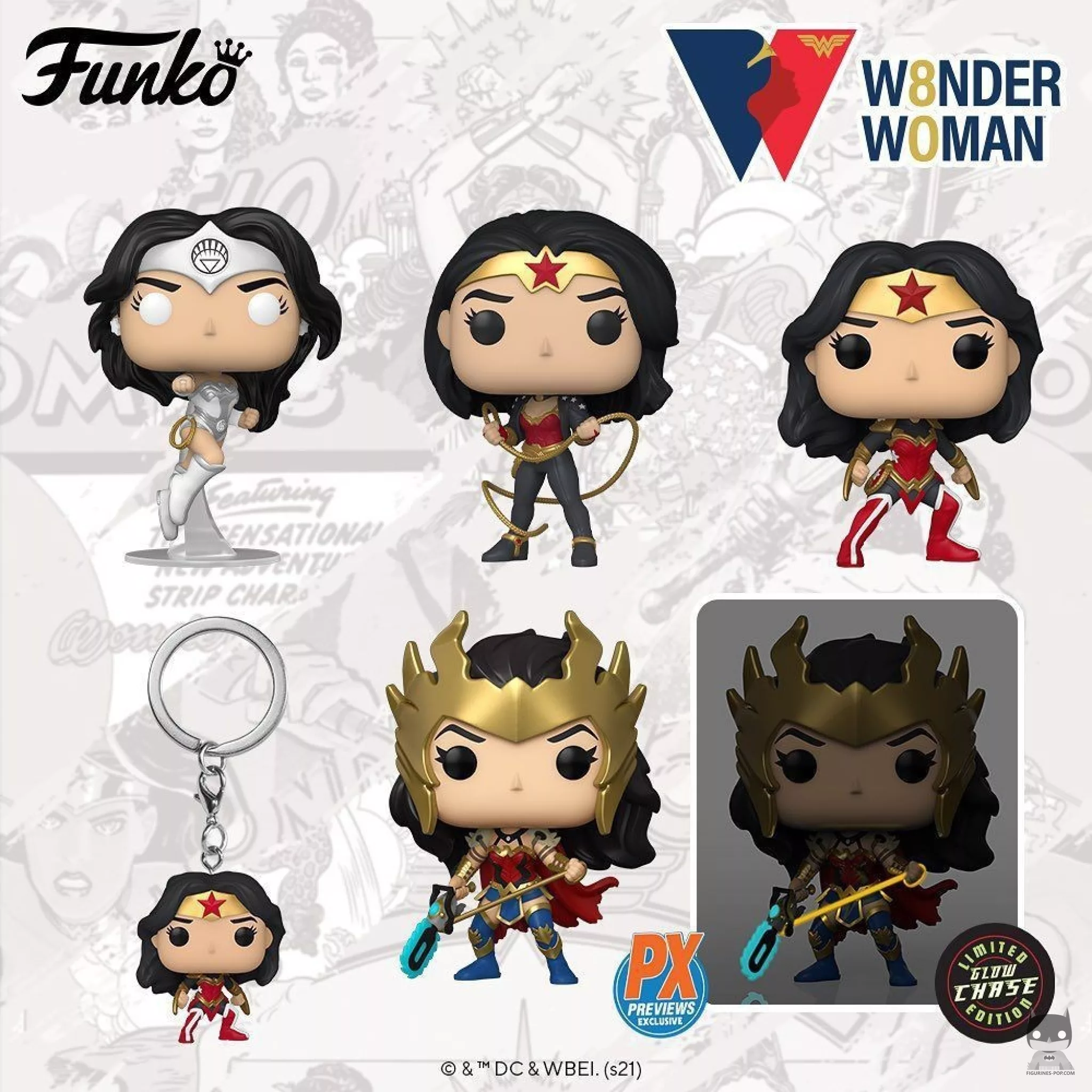 Flood of POP for Wonder Woman's 80th birthday
