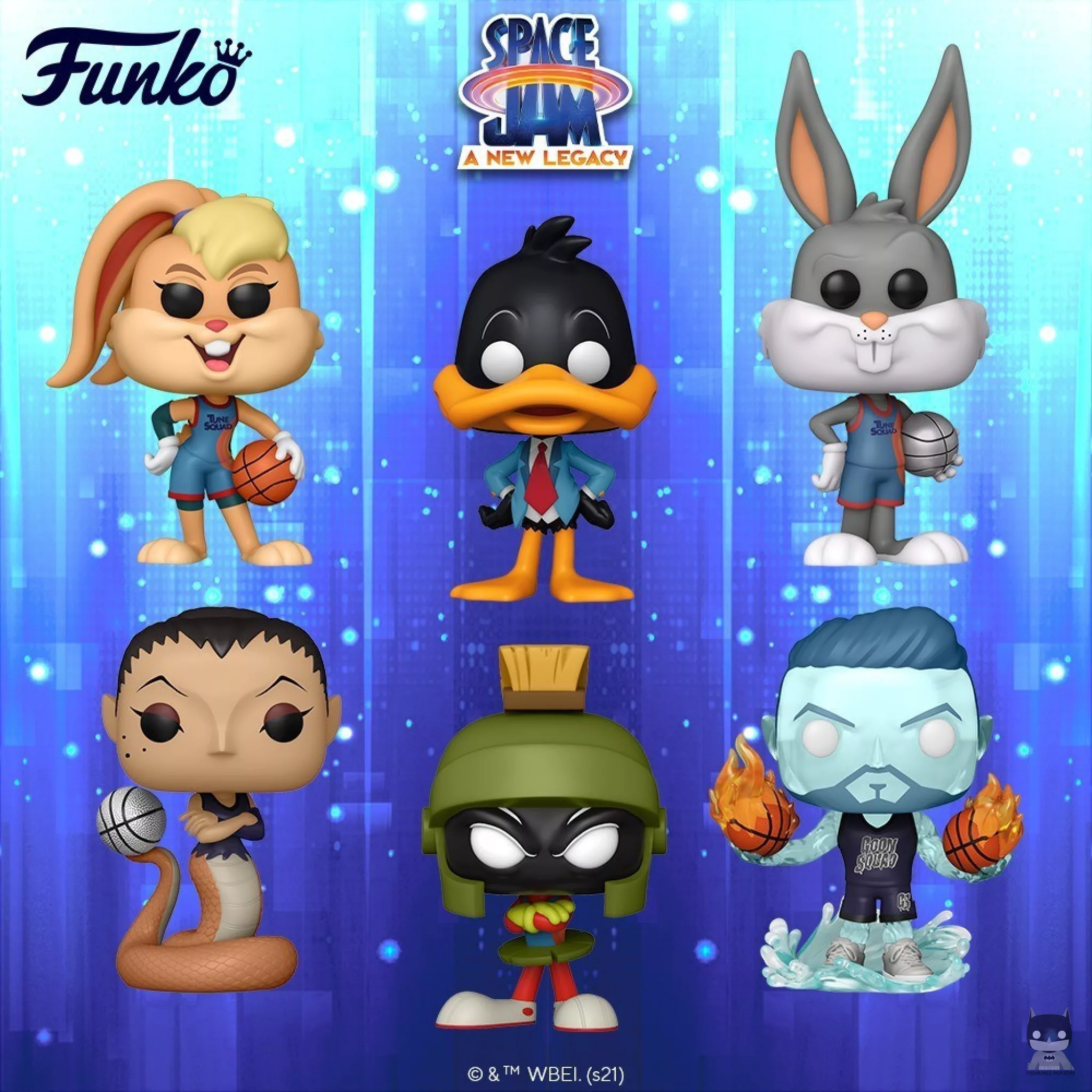 Flood of POPs for the film Space Jam A New Legacy with LeBron James