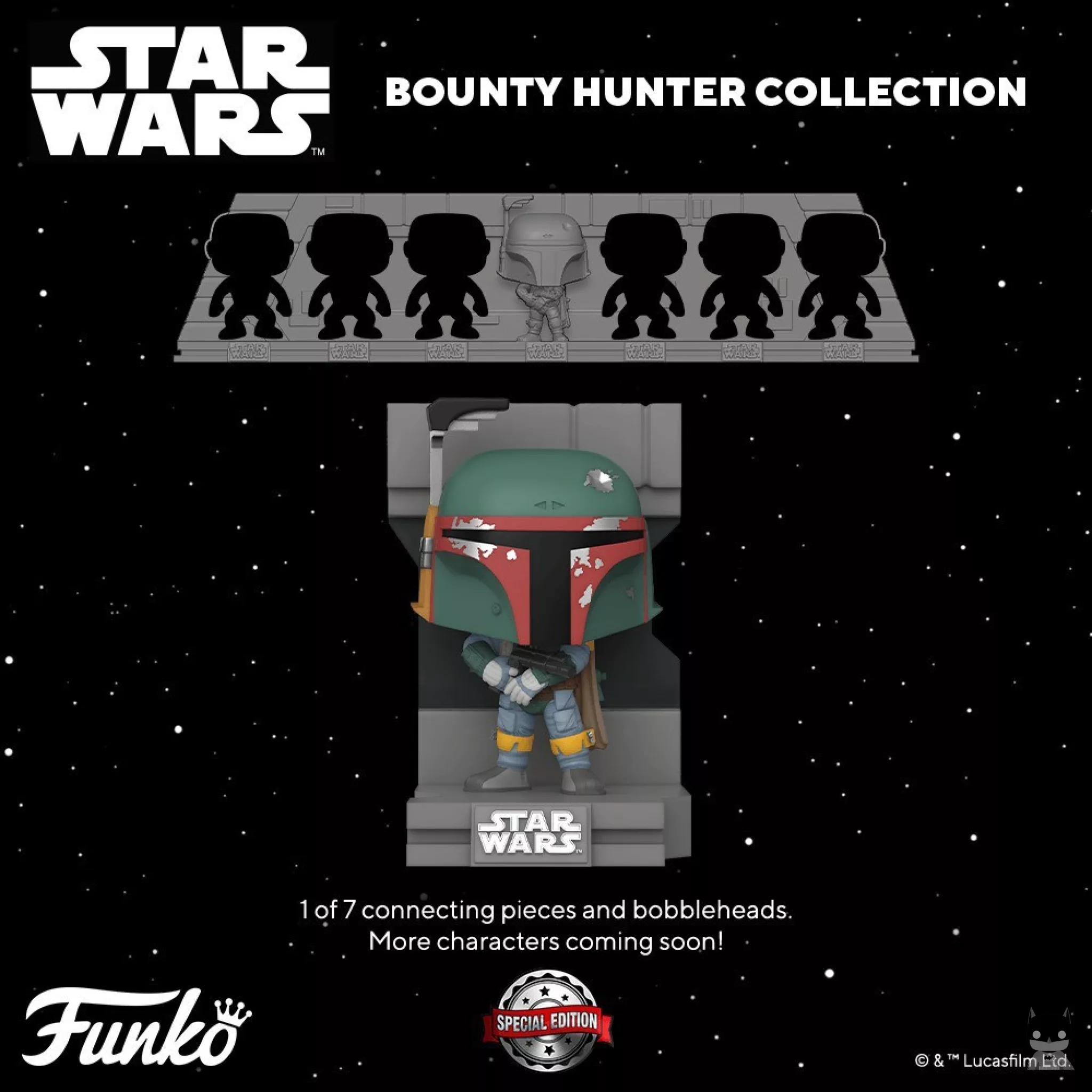 Funko unveils a Star Wars POP set of Bounty Hunters