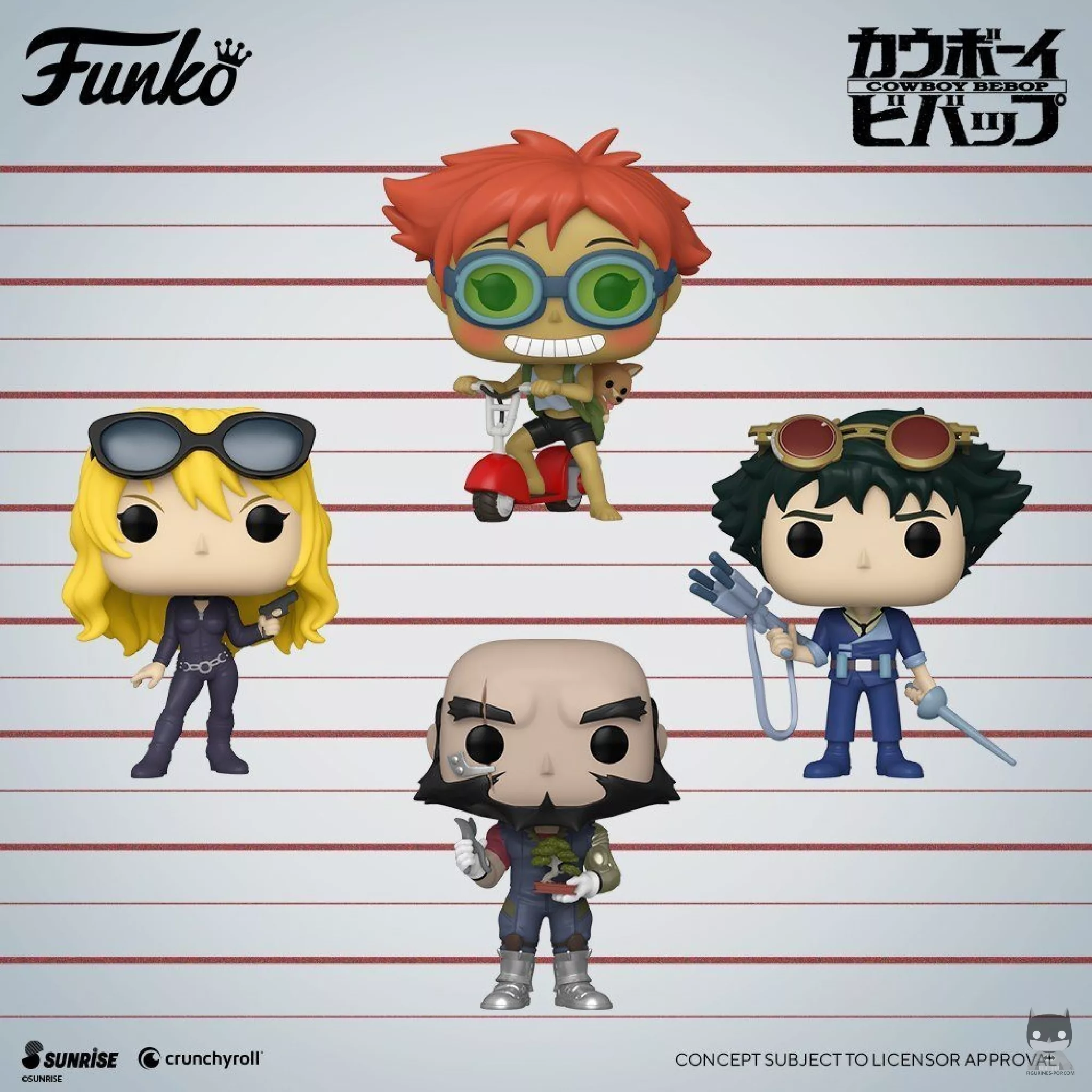 Funko unveils new Cowboy Bebop POPs