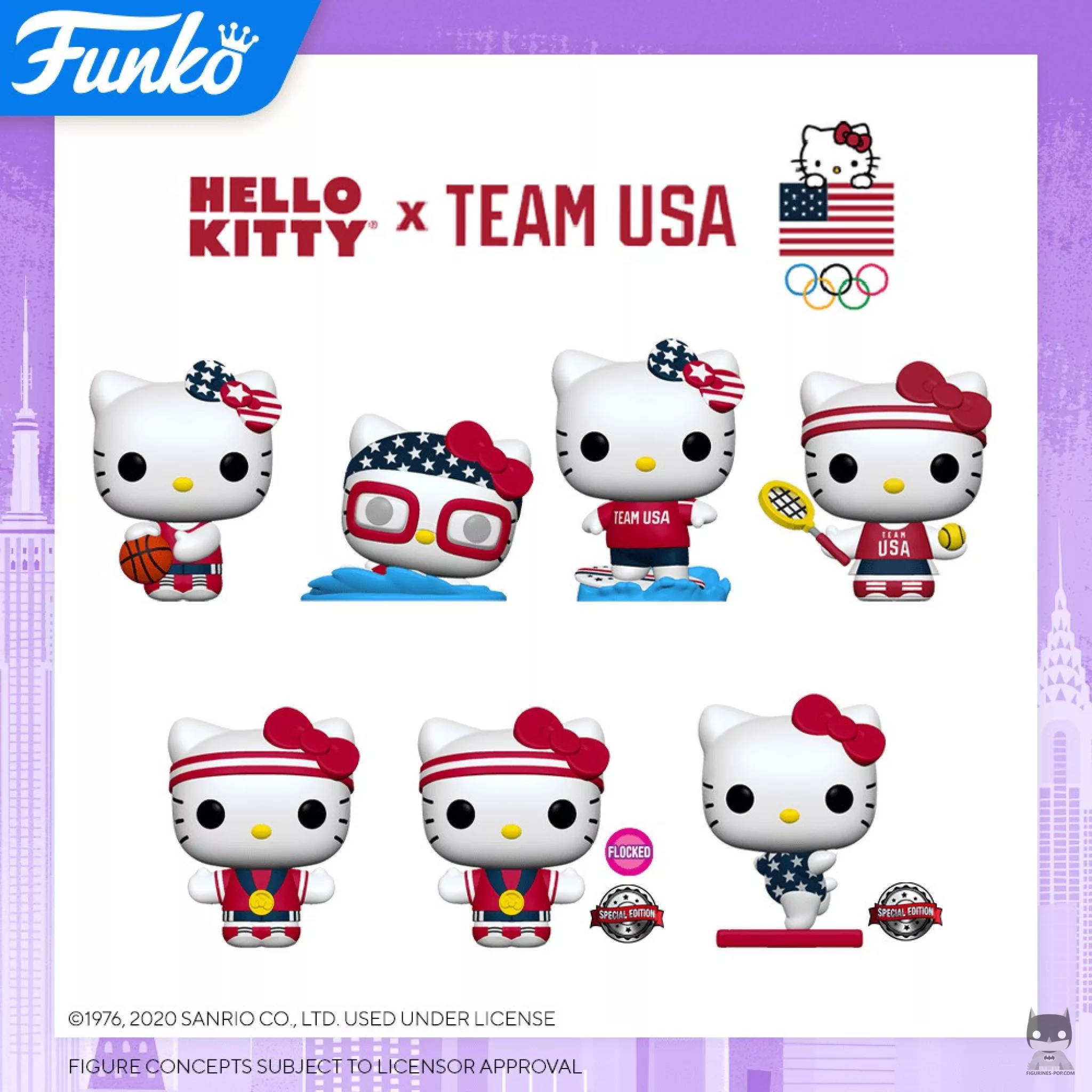 Hello Kitty in Team USA for the Tokyo Olympics