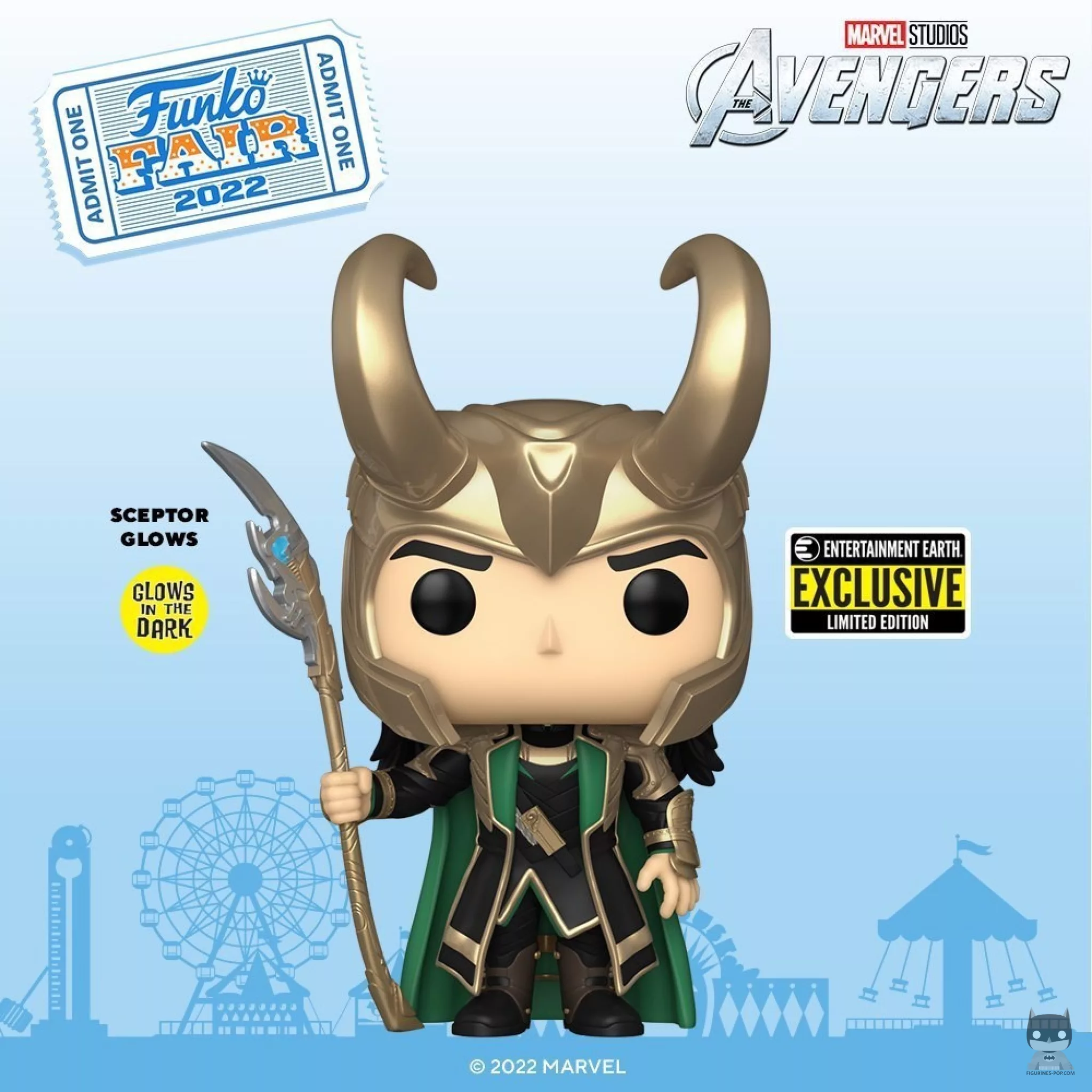 New POP of Loki with the glow-in-the-dark scepter