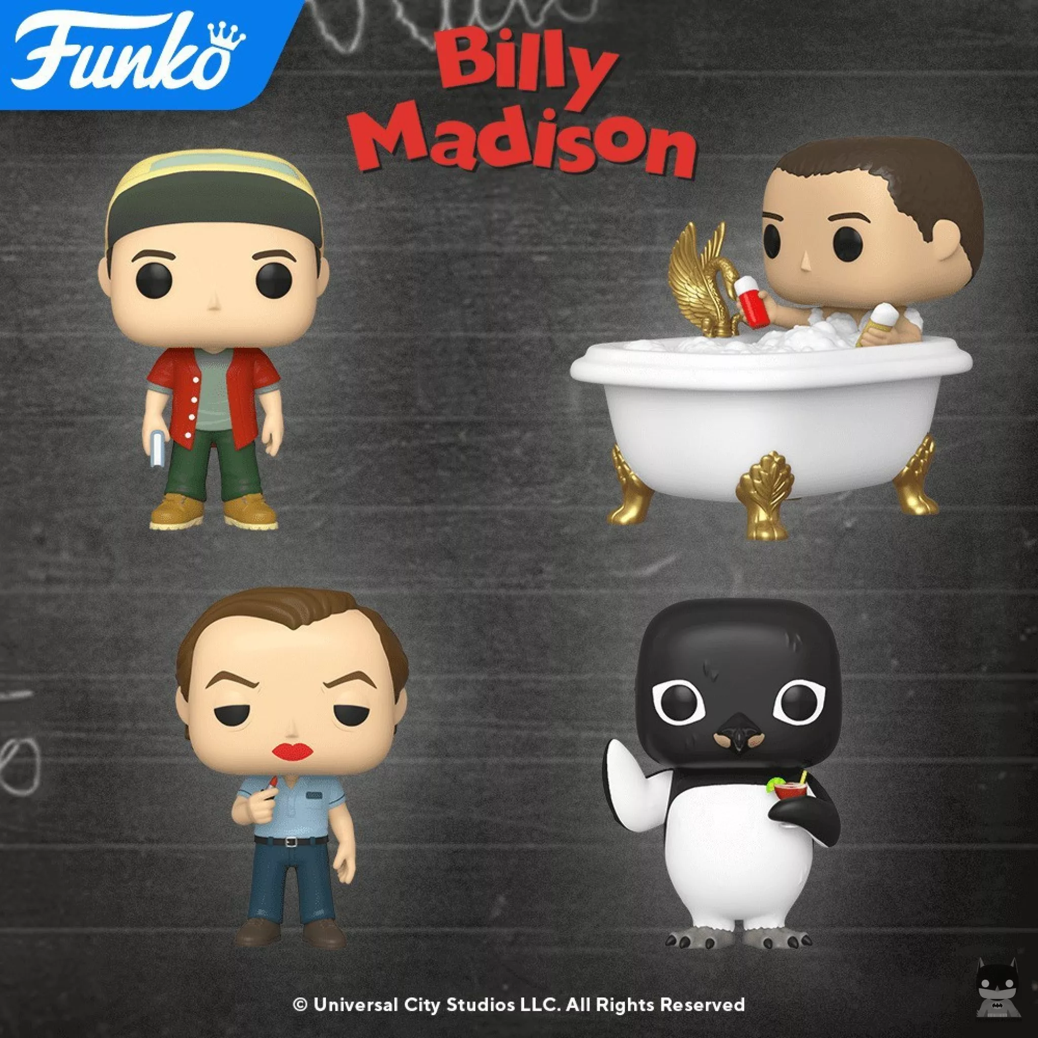 POP action figures from the movie Billy Madison