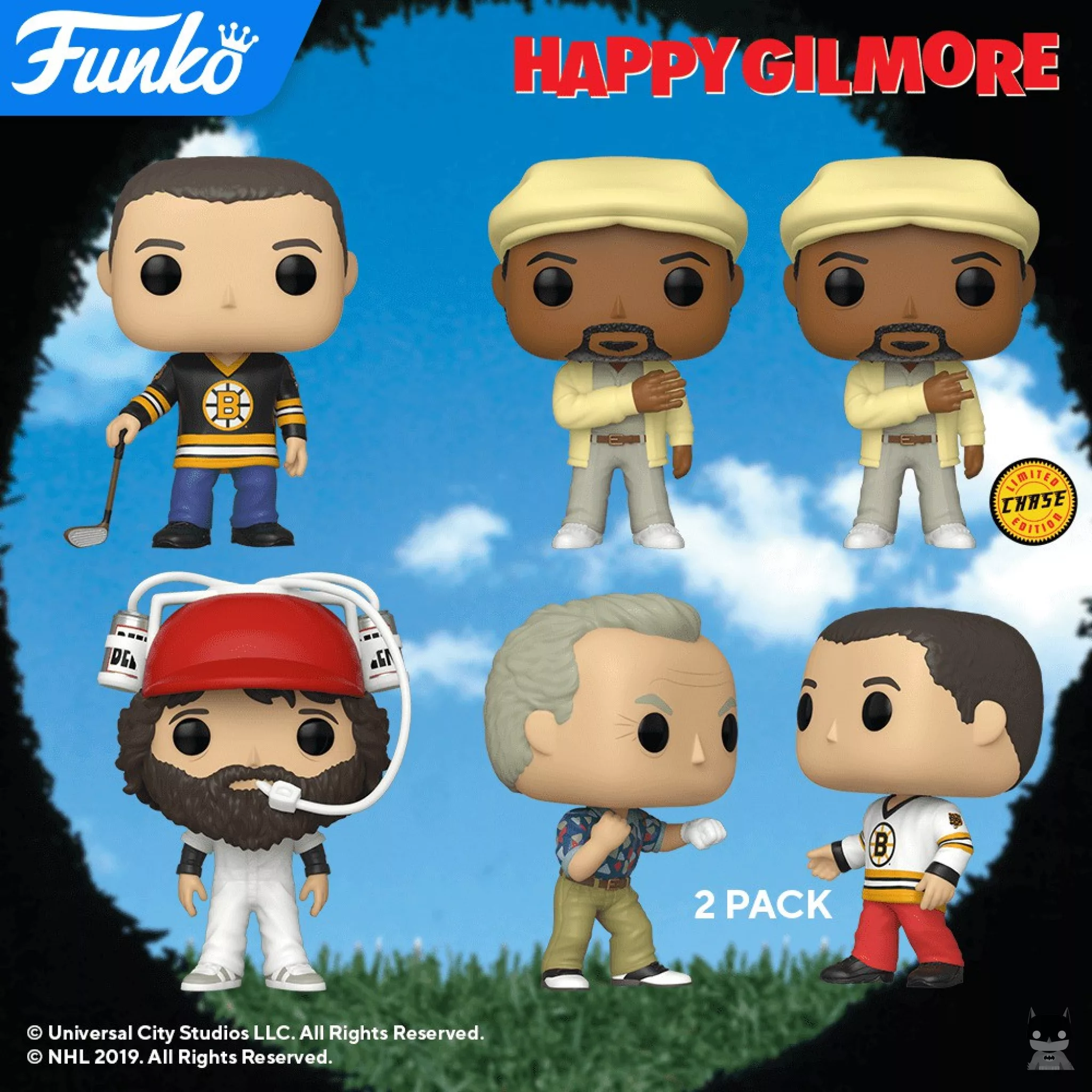 POP figures from the movie Happy Gilmore