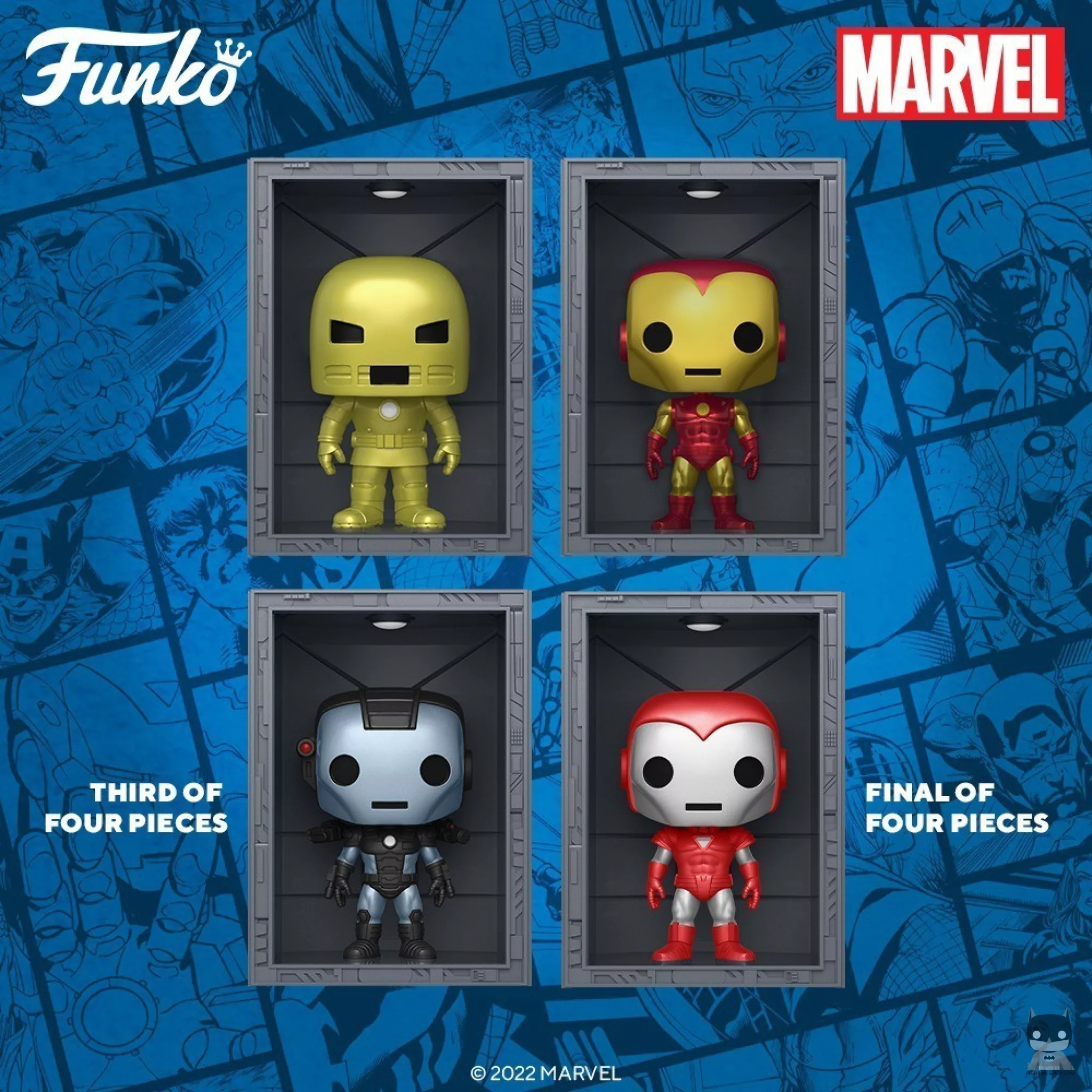 The complete Iron Man Hall of Armors set