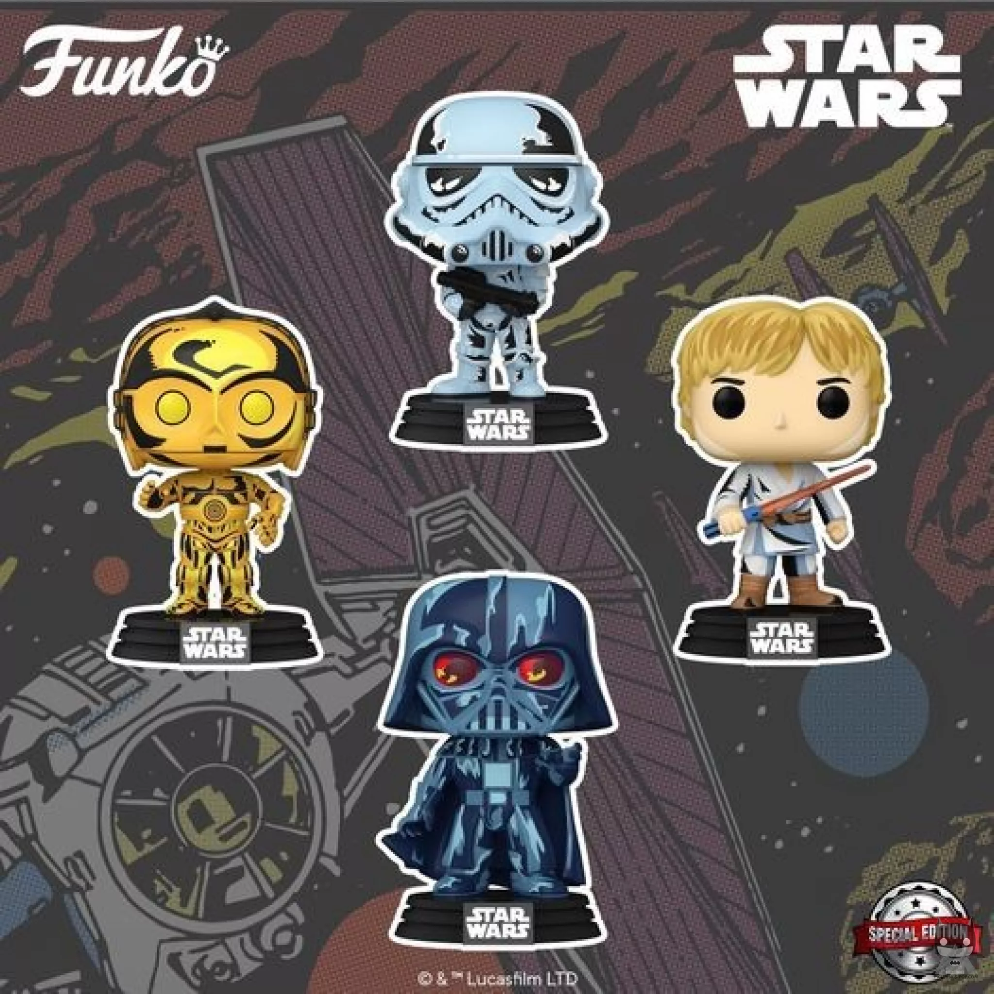 The first Funko POP Star Wars Retro Series