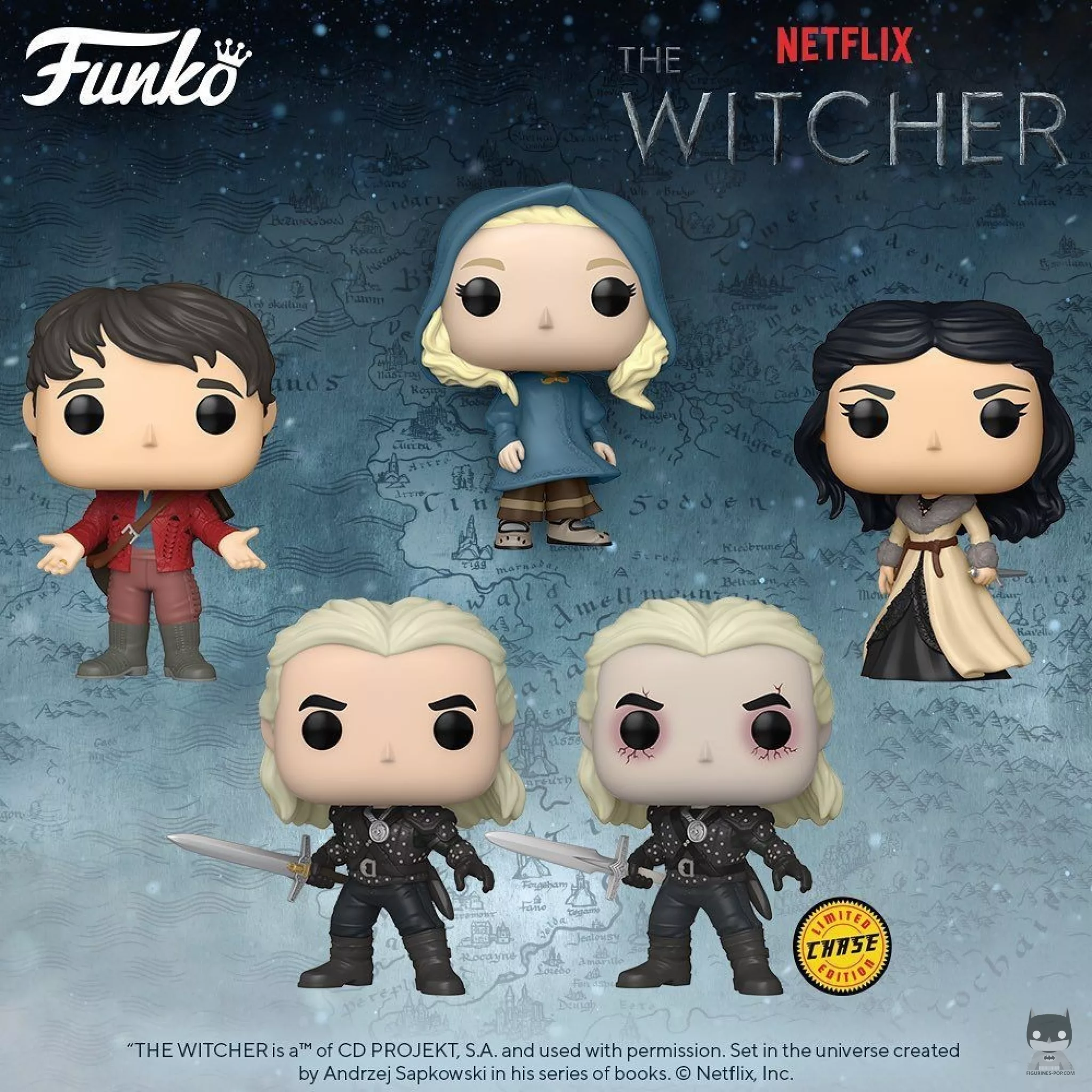 The first POPs from the Netflix series The Witcher