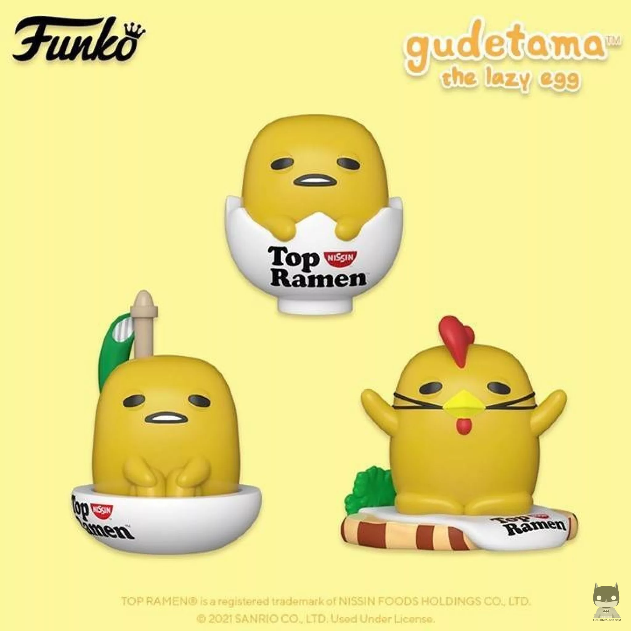The Funko POP crossover between Nissin Noodles and Sanrio continues with Gudetama
