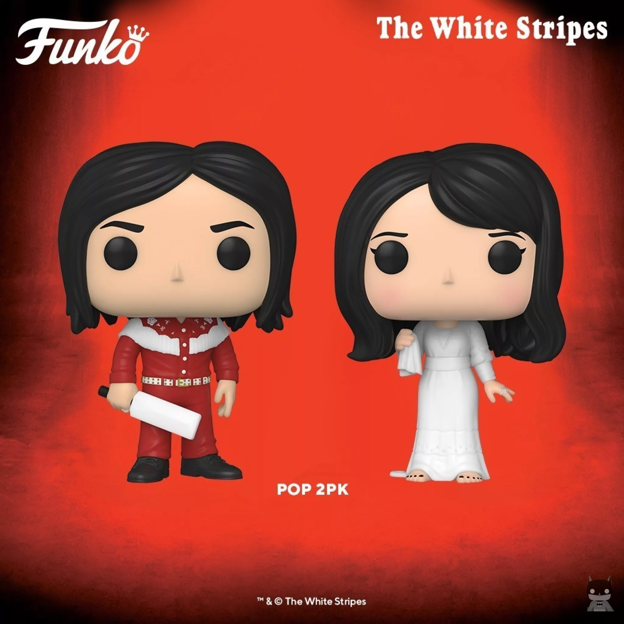The White Stripes duo with Jack and Meg in POP