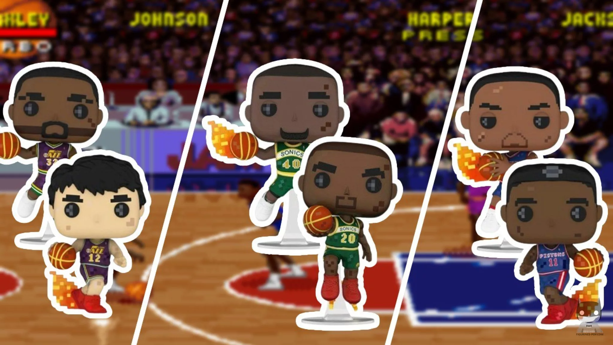 Three NBA Jam Duo-packs in 8-bit version