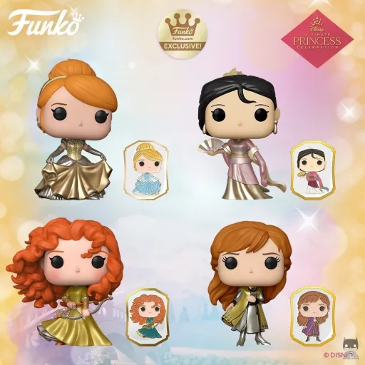 4 new Disney princesses in Gold version