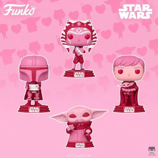 6 Star Wars POPs in pink for Valentine's Day