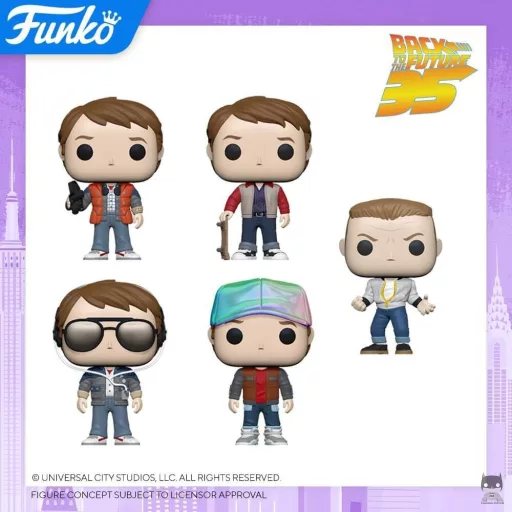 Back to the Future figurines from the New York Toy Fair 2020
