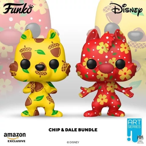 Chip and Dale (Disney) land in POP Art Series