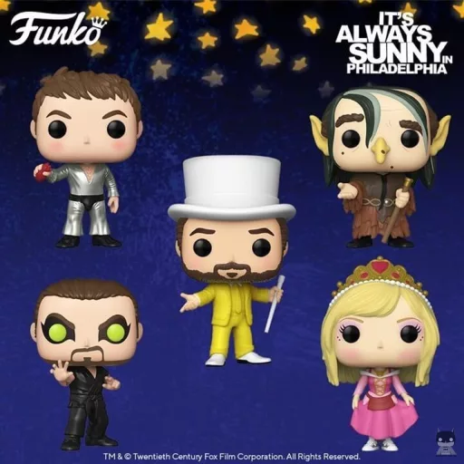 Figures from the series It's always sunny in Philadelphia