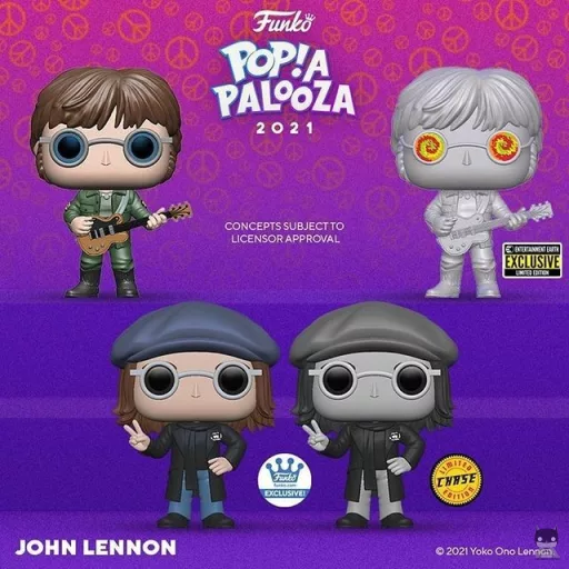 Four new John Lennon Funko POP