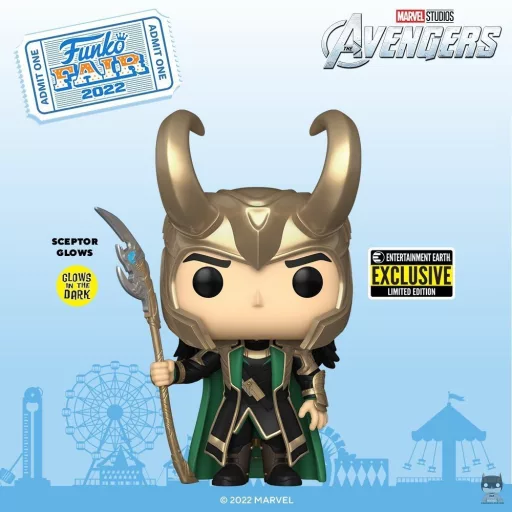 New POP of Loki with the glow-in-the-dark scepter