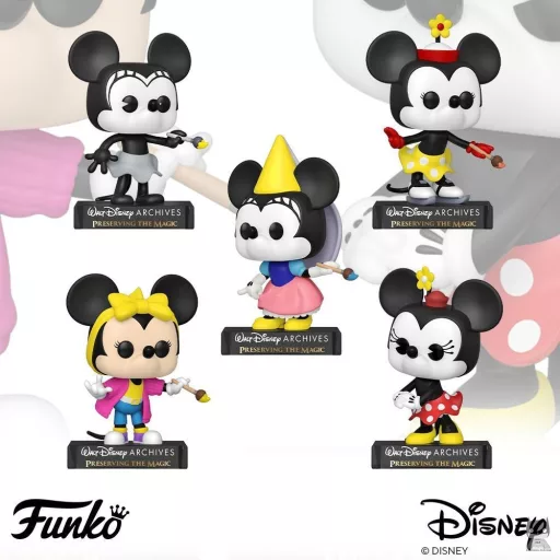 The 5 POPs of Minnie Mouse Disney Archives separately