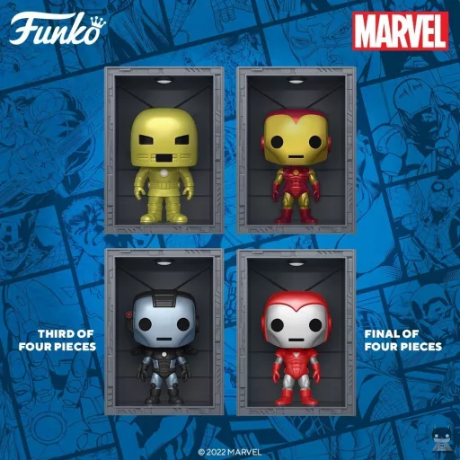 The complete Iron Man Hall of Armors set