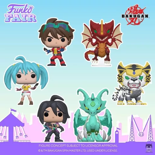 The first POPs of Bakugan Battle Brawlers