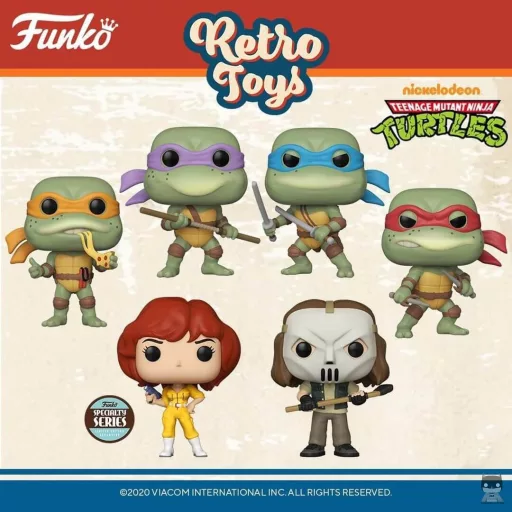 The Teenage Mutant Ninja Turtles land in the series Retro Toys