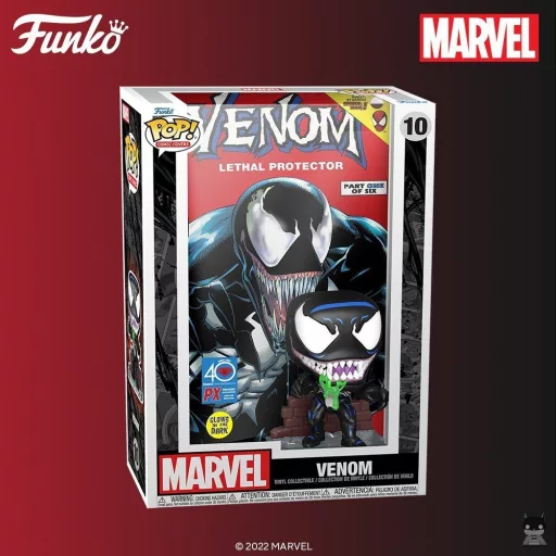 Venom arrives with his POP Comic Cover