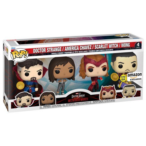 Doctor Strange, America Chavez, Scarlet Witch & Wong (Glow in the Dark)