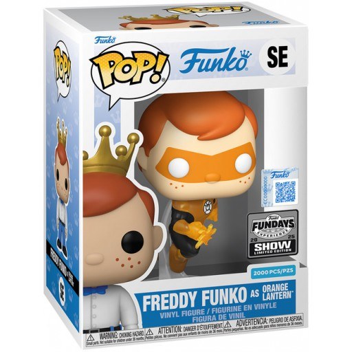 Freddy Funko as Orange Lantern (Translucent)