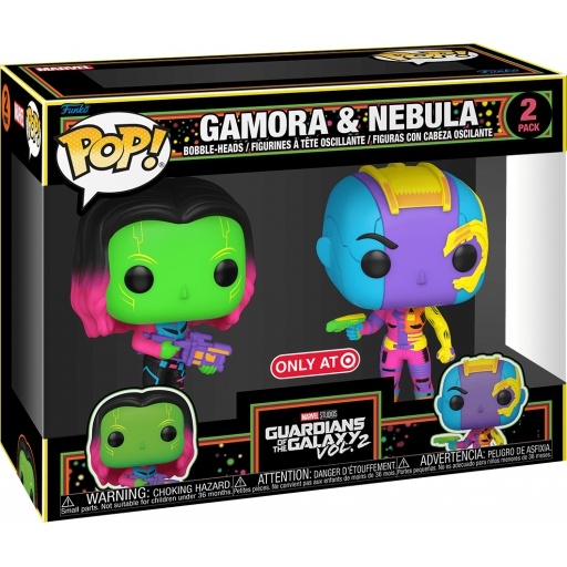 Funko POP Gamora & Nebula (Blacklight) (Guardians of the Galaxy ...