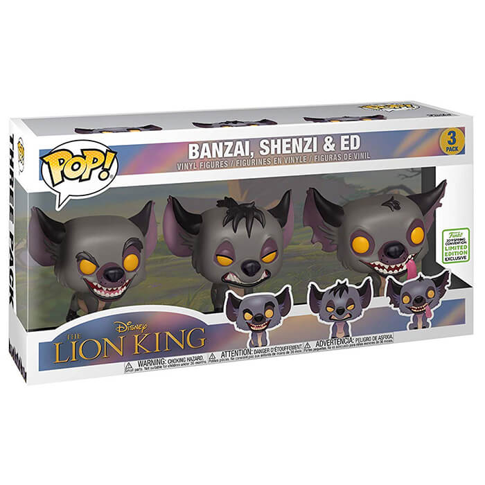 Hyenas Banzai Shenzi & Ed dans sa boîte