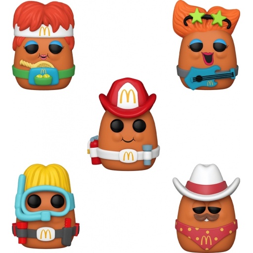 Funko POP! Scuba McNugget, Tennis McNugget, Fireman McNugget, Rockstar McNugget & Cowboy McNugget (McDonald's)