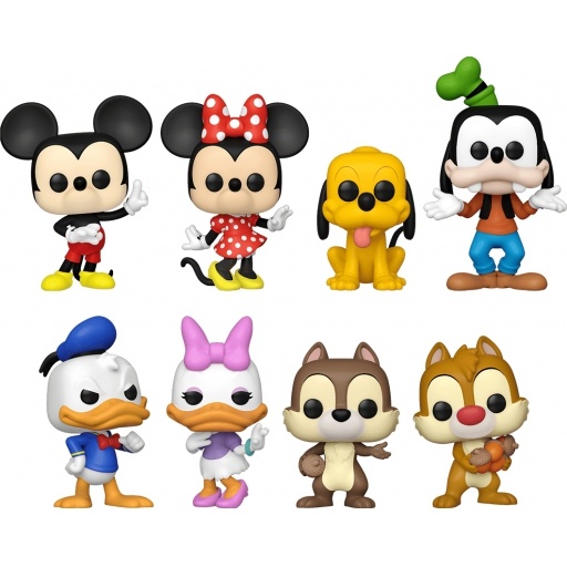 Figurine Funko POP Mickey Mouse, Minnie Mouse, Pluto, Goofy, Donald Duck, Daisy Duck, Chip & Dale (Mickey Mouse & Friends)