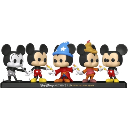 Funko POP Plane Crazy Mickey, Classic Mickey, Sorcerer Mickey, Beanstalk Mickey & Mickey Mouse (Mickey Mouse & Friends)