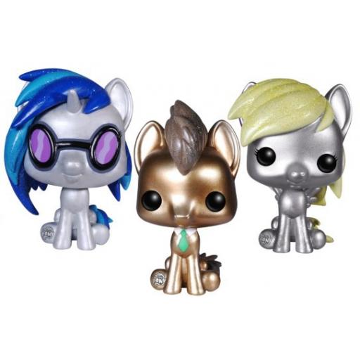 Figurine Funko POP DJ Pon-3, Dr. Hooves & Derpy (My Little Pony)