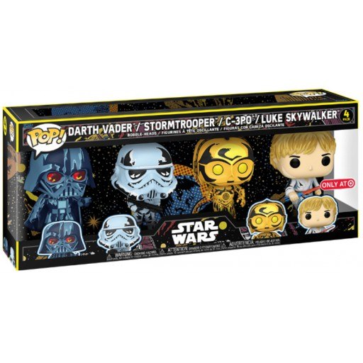 Darth Vader, Luke Skywalker, C-3PO & Stormtrooper
