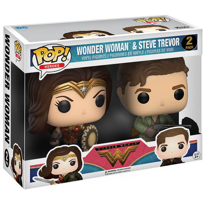 Wonder Woman & Steve Trevor dans sa boîte