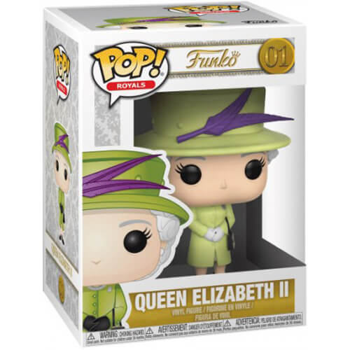 Queen Elizabeth II with green suit
