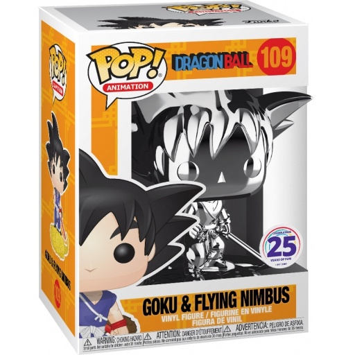 Goku with Flying Nimbus (Chrome Silver) dans sa boîte