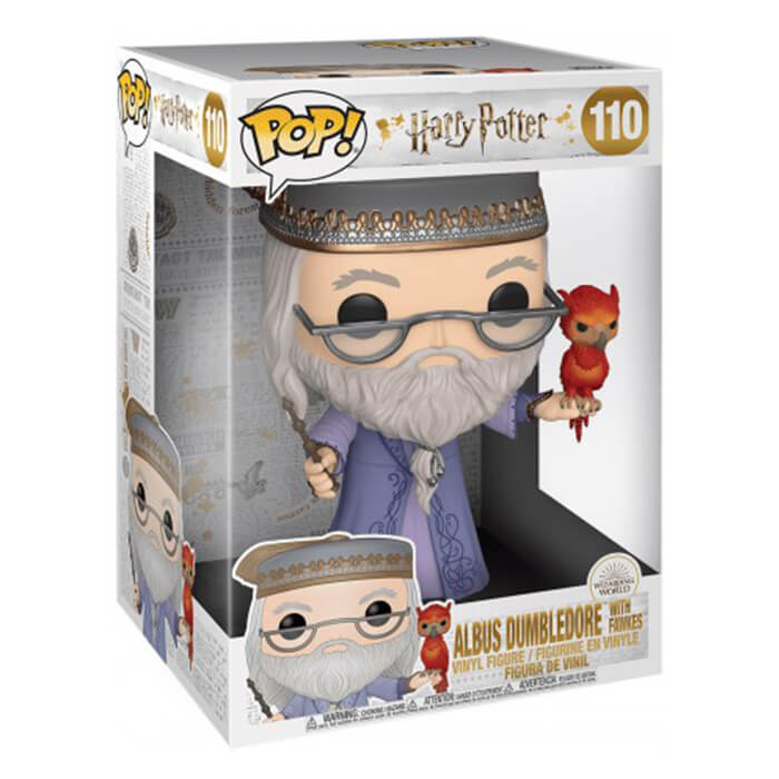 Albus Dumbledore with fawkes (Supersized 10'') dans sa boîte