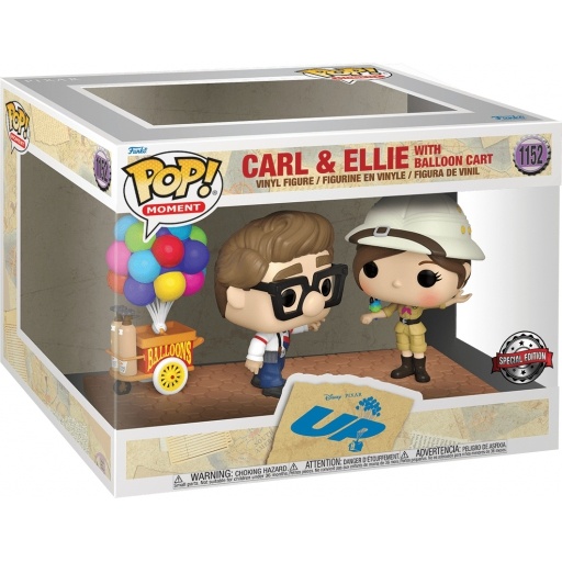Carl & Ellie with Balloon Cart