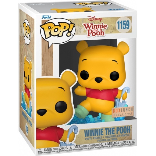 Winnie the Pooh with puddle