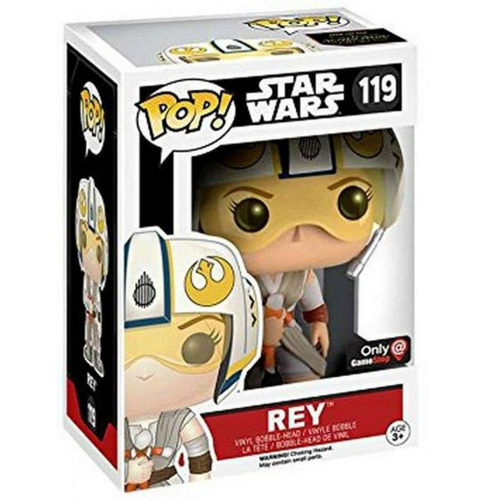 Rey with X-Wing Helmet