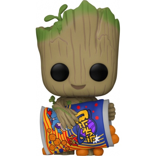 Funko POP Groot avec Cheese Puffs (Je s'appelle Groot)