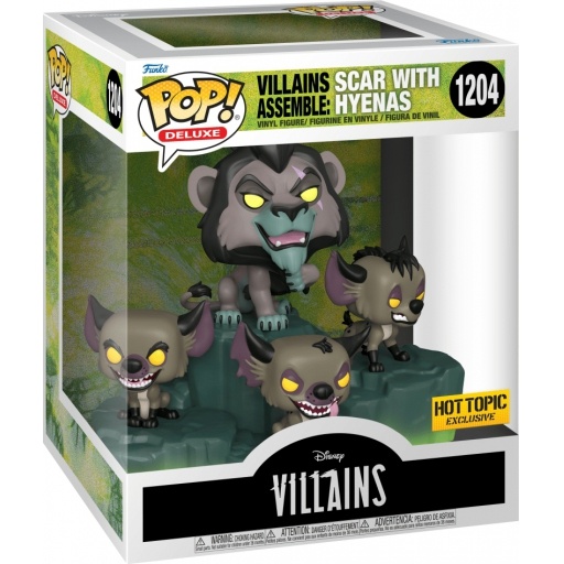 Villains Assemble : Scar with Hyenas dans sa boîte