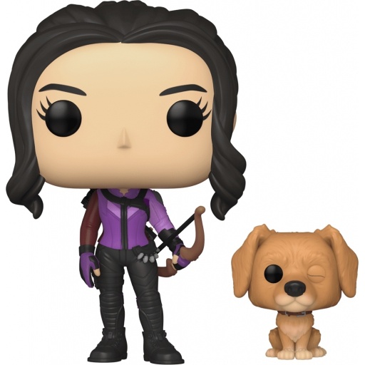 Kate Bishop with Lucky The Pizza Dog unboxed