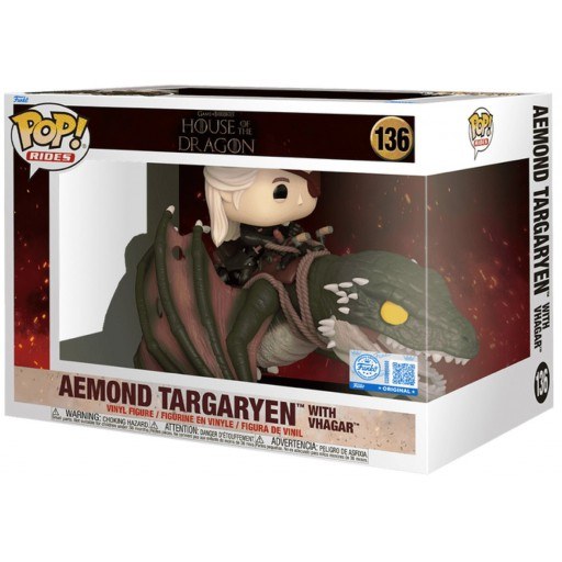 Aemond Targaryen with Vhagar