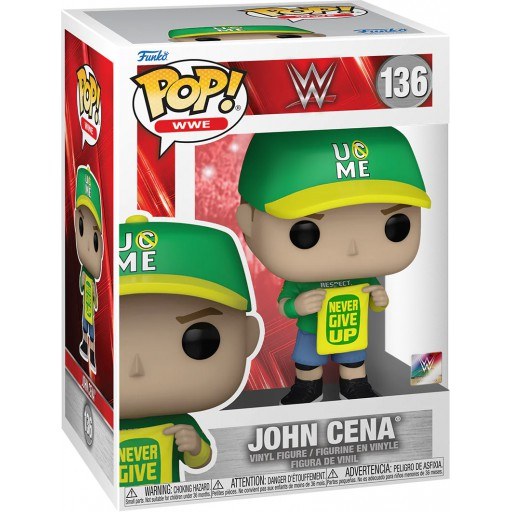 John Cena (Never Give Up) dans sa boîte