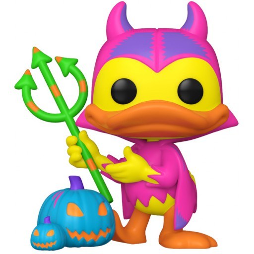 Figurine Funko POP Devil Donald with Pumpkin (Chase & Black Light) (Mickey Mouse & Friends)